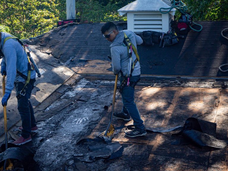 working on roof replacemtnt