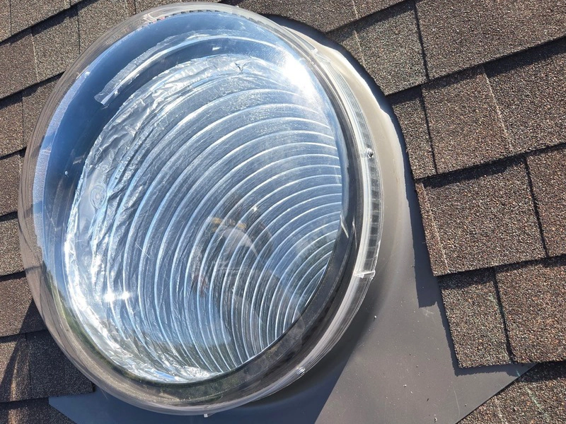 Close up of SunTunnel Installation